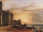 Paul Sandby Munn windsor castle,north terrace oil painting